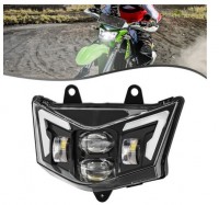 Lampenmaske mit LED Scheinwerfer für KLX 125 KLR 450 Lampe Licht Hauptscheinwerfer SCHEINWERFEREINSA Lampenmaske mit LED Scheinwerfer für KLX 125 KLR 450 Lampe Licht Hauptscheinwerfer SCHEINWERFEREINSA