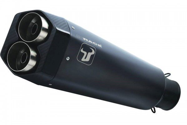 IXRACE M9 Edelstahl black-Komplettanlage MT-07