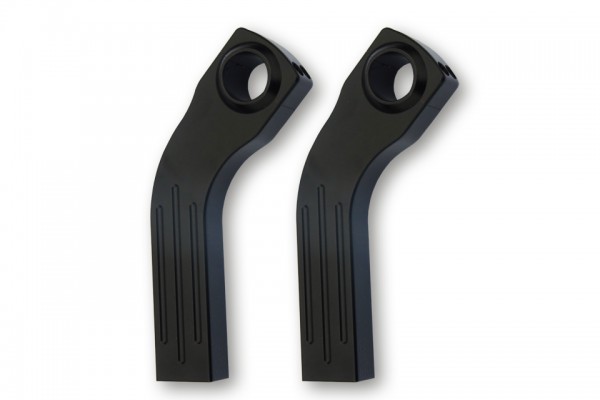 Ritz Alu-Riser flat Style, gekröpft, 150 mm hoch, schwarz, 1 Zoll