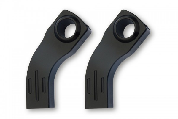 Ritz Alu-Riser flat Style, gekröpft, 100 mm hoch, schwarz, 1 Zoll