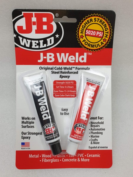 J-B WELD JB Weld Epoxy Kleber Kaltschweissen - Temperaturbeständig bis 300 Grad