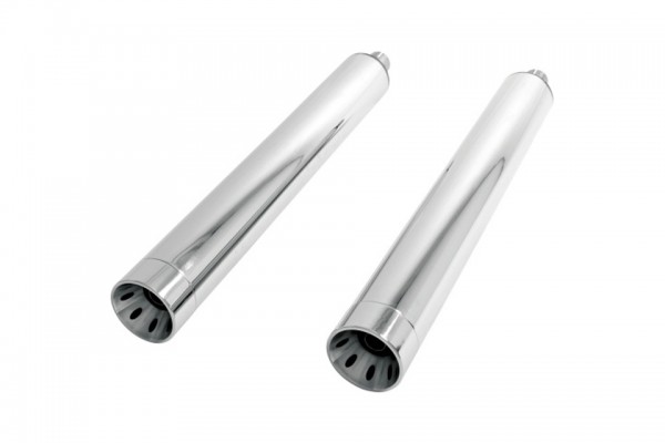 HIGHWAY HAWK Schalldämpfer Straightcut für H-D, chrom