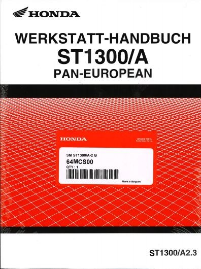 Werkstatthandbuch ST1300 Pan European Service Heft Manual ab Bj 2002