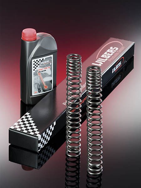 Wilbers Gabelfedern für KTM 690 Duke, linear, Federrate 8,0 N/mm, Tieferlegung 40 mm inkl. Hülsen