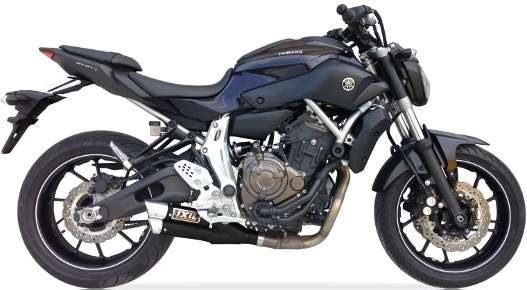 IXIL Hyperlow black XL Edelstahl-Komplettanlage für Yamaha MT-07, XSR 700, (Euro3+4)