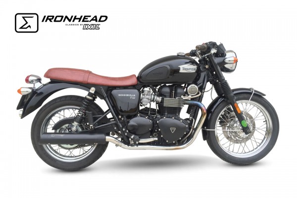 IRONHEAD-Edelstahl-Endtopf Triumph Bonneville T100, 07-15