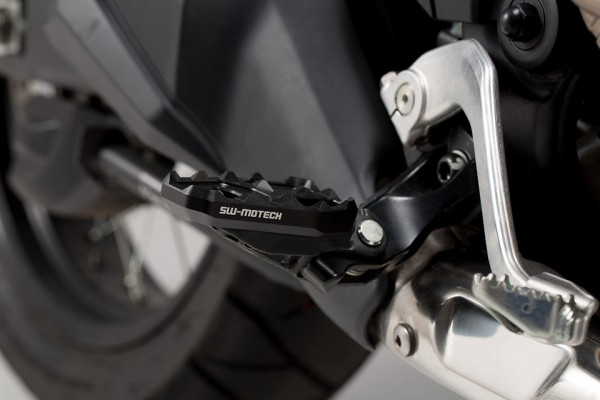 Fußrastenverbreiterung Schwarz. Honda CRF 1000L / Adv Sports (18-).