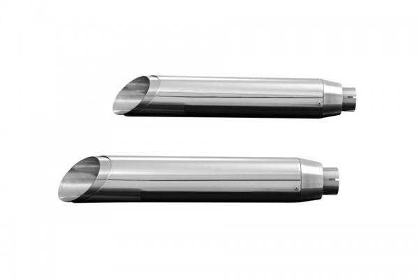 HIGHWAY HAWK Endschalldämpfer Slashcut, chrom