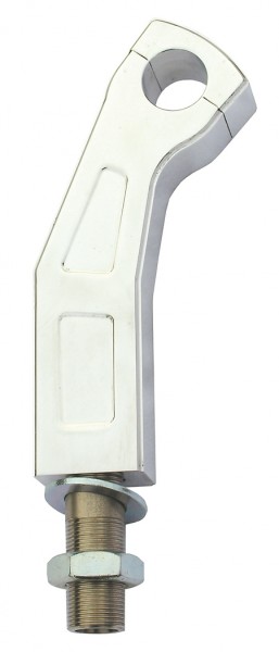 Ritz Alu-Riser curved Style, poliert, 150 mm, 1 Zoll, mit Kabelinnenführung