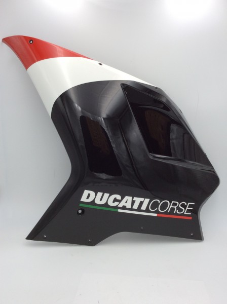 Verkleidung Seitenteil links Ducati 1198s Corse Baujahr 2010 UPPER HALF-FAIRING L.H. 48012601AH