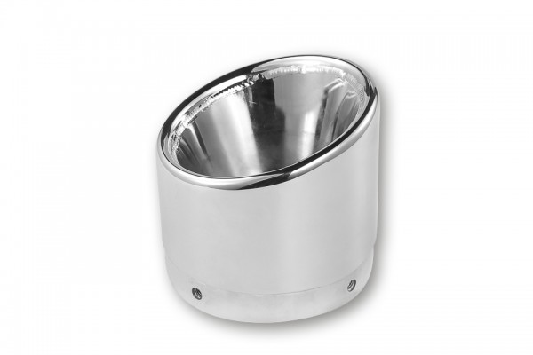 IRONHEAD-Endkappe Slashed, Chrom, für Dämpfer mit D=112mm