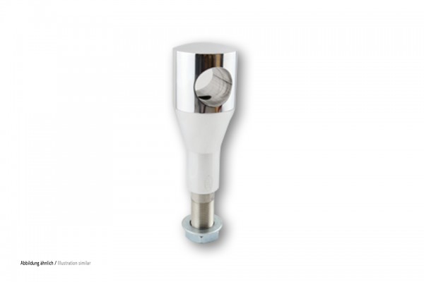 Ritz Alu-Riser Big Bone, poliert, 100 mm, 1 1/4 Zoll, mit Kabelinnenführung