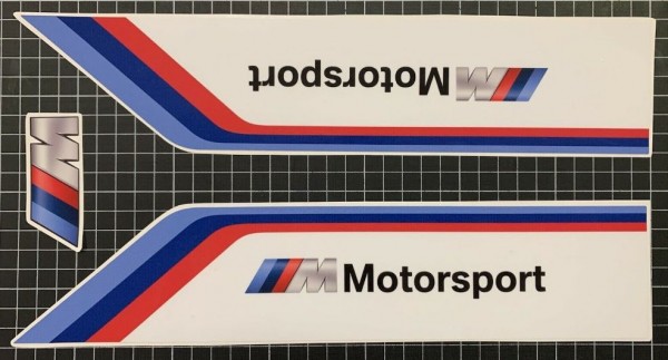 BMW M Motorsport Verkleidungs Aufkleber S1000RR K46 K67 Dekor Sticker Label Bugspoiler links rechts