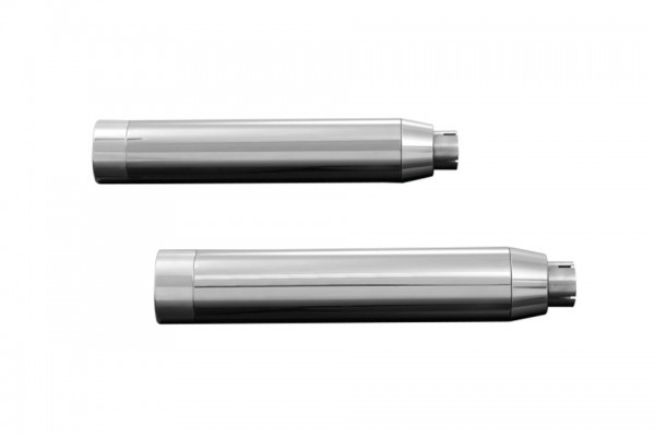 HIGHWAY HAWK Schalldämpfer STRAIGHT CUT, chrom Abdeckung, H-D NIGHT TRAIN 06-09