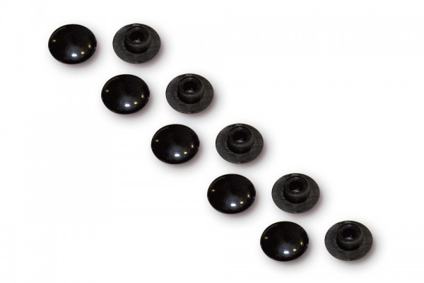 Abdeckkappen Kunststoff, schwarz, für Innensechskantschrauben M10, 10 Stück