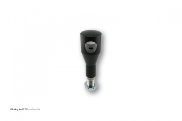 Ritz Alu-Riser Big Bone, schwarz, 100 mm, 1 1/4 Zoll, mit Kabelinnenführung