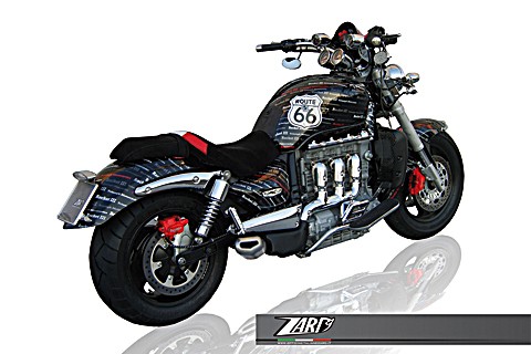 ZARD-PENTA Triumph Rocket 3, -09, Alu Black