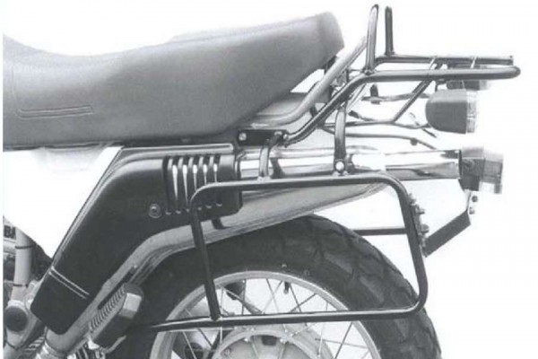Komplettträgerset bestehend aus Seitenkofferträger und Rohrgepäckbrücke - chrom für Honda CB 250 N /