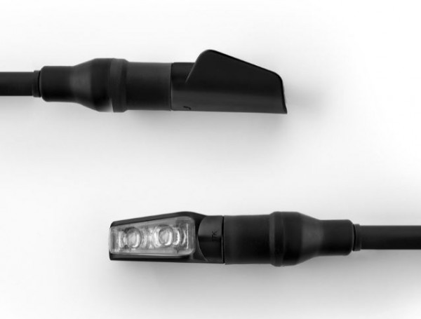 Rizoma Mini-Blinker, schwarz mit Positionsleuchte - LEGGERA L vorne 403FR121B FR121B