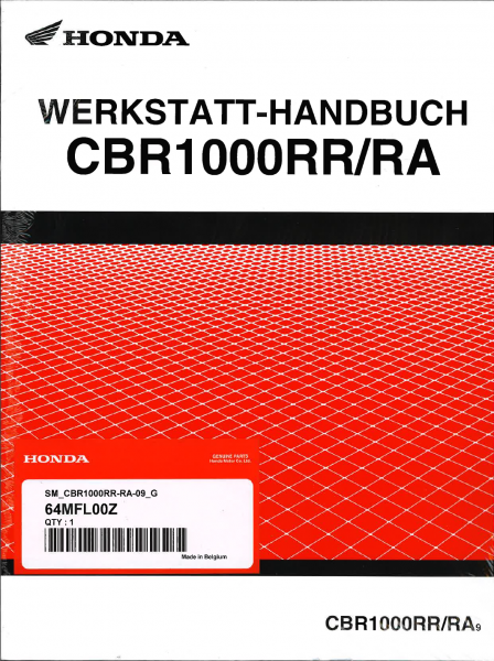 Werkstatthandbuch Erweiterungsheft CBR1000RR Fireblade SC 59 ab 2014